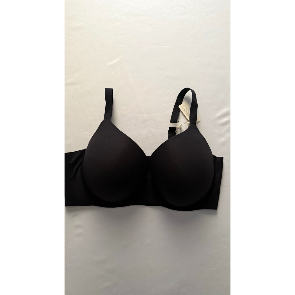 Aerie SMOOTHEZ Plunge Bra Adjustable Straps Black Solid 38DD Pullover